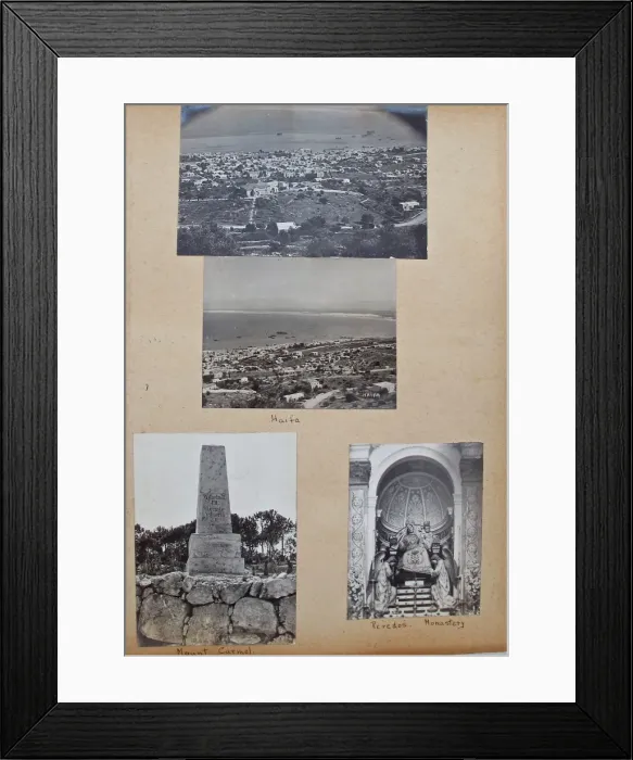 Framed Print : Album - Assorted photos and postcards of Egypt & Palestine Framed Print : Album - Assorted photos and postcards of Egypt & Palestine