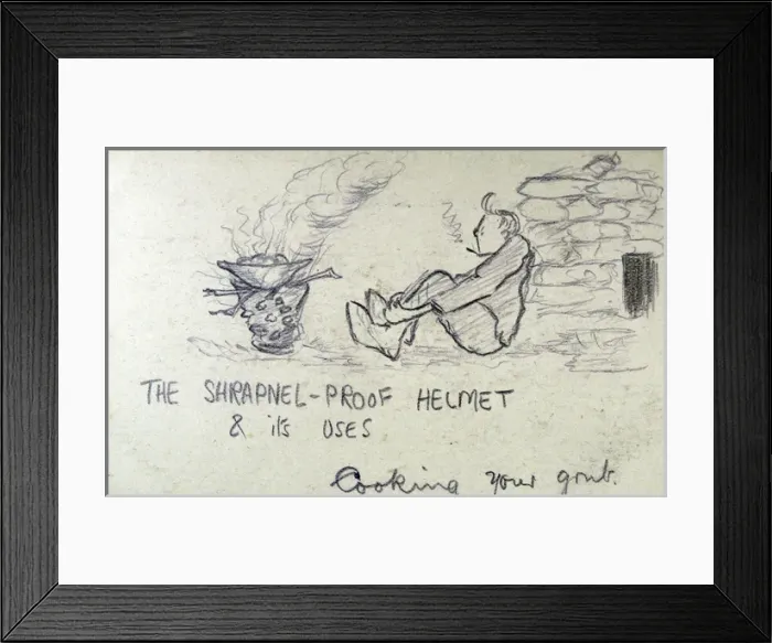Framed Print : The Shrapnel-Proof Helmet & its Uses Framed Print : The Shrapnel-Proof Helmet & its Uses