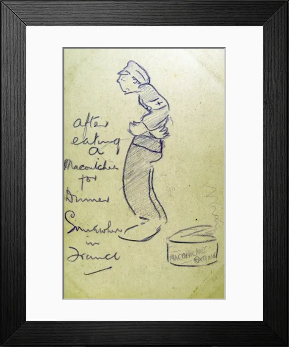 Framed Print : After eating a Maconochies for Dinner Framed Print : After eating a Maconochies for Dinner