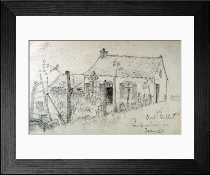 Framed Print : Our Billet - Somewhere in France Framed Print : Our Billet - Somewhere in France