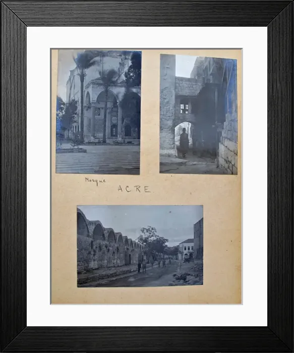 Framed Print : Album - Assorted photos and postcards of Egypt & Palestine