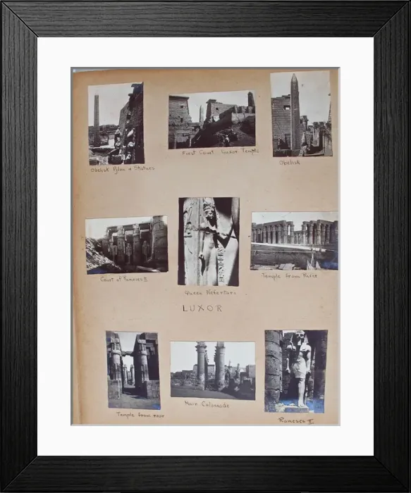 Framed Print : Album - Assorted photos and postcards of Egypt & Palestine Framed Print : Album - Assorted photos and postcards of Egypt & Palestine