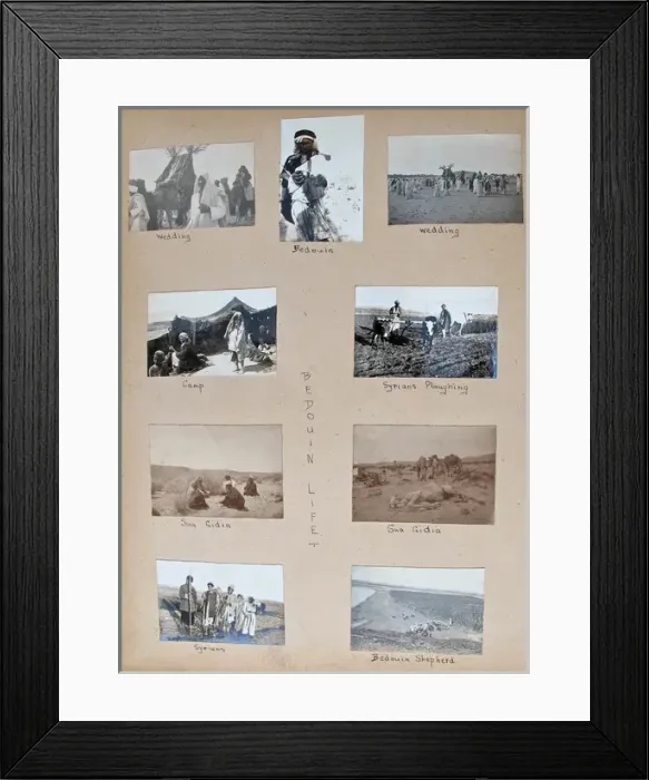 Framed Print : Album - Assorted photos and postcards of Egypt & Palestine Framed Print : Album - Assorted photos and postcards of Egypt & Palestine
