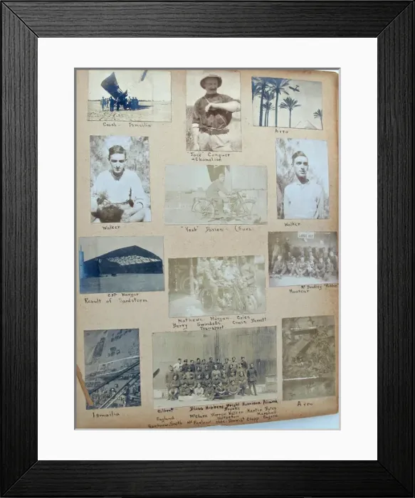 Framed Print : Album - Assorted photos and postcards of Egypt & Palestine Framed Print : Album - Assorted photos and postcards of Egypt & Palestine
