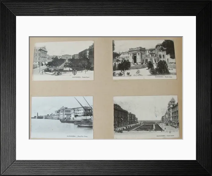 Framed Print : Album - Assorted photos and postcards of Egypt & Palestine Framed Print : Album - Assorted photos and postcards of Egypt & Palestine
