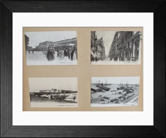 Framed Print : Album - Assorted photos and postcards of Egypt & Palestine Framed Print : Album - Assorted photos and postcards of Egypt & Palestine
