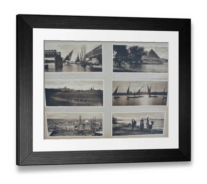 Framed Print : Album - Assorted photos and postcards of Egypt & Palestine Framed Print : Album - Assorted photos and postcards of Egypt & Palestine