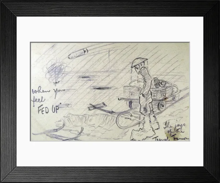Framed Print : When you feel FED UP The joys of the Trench Tramway Framed Print : When you feel FED UP The joys of the Trench Tramway