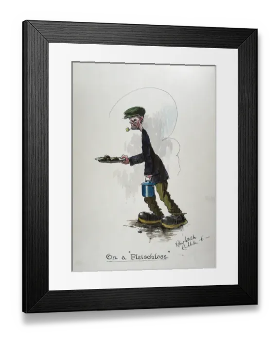 Framed Print : Inmate carrying a plate of food and a cooking pot Framed Print : Inmate carrying a plate of food and a cooking pot