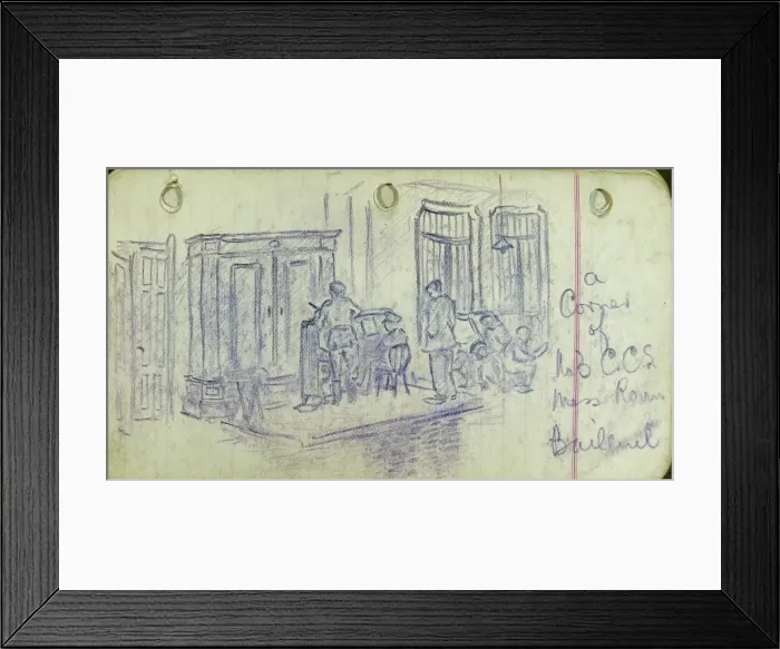 Framed Print : A corner of No 3 CCS - Mens Room, Bailleul Framed Print : A corner of No 3 CCS - Mens Room, Bailleul