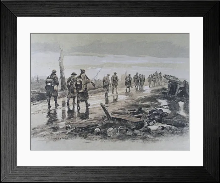 Framed Print : Folio of 24 hand-coloured images - WWI Framed Print : Folio of 24 hand-coloured images - WWI
