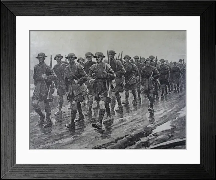 Framed Print : Folio of 24 hand-coloured images - WWI Framed Print : Folio of 24 hand-coloured images - WWI