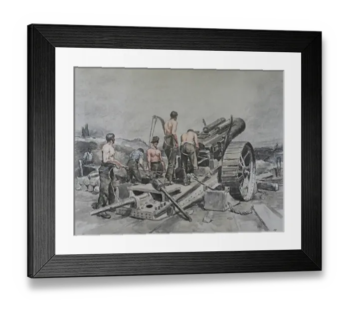 Framed Print : Folio of 24 hand-coloured images - WWI Framed Print : Folio of 24 hand-coloured images - WWI