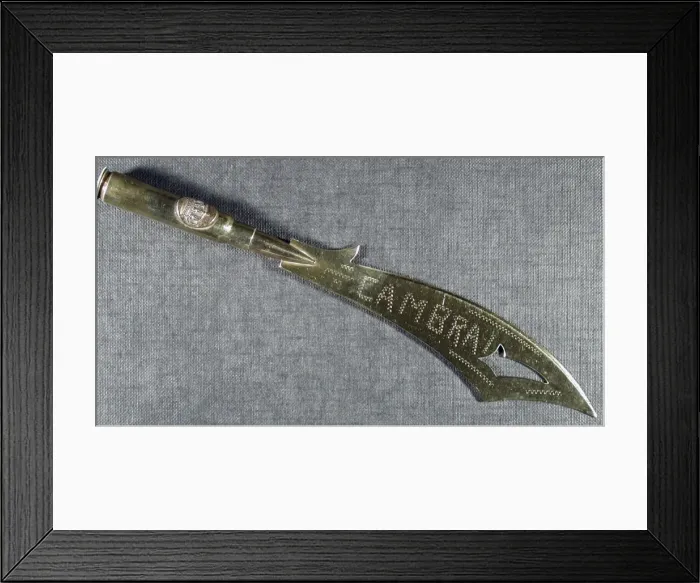 Framed Print : Letter opener Engraved Cambrai Framed Print : Letter opener Engraved Cambrai