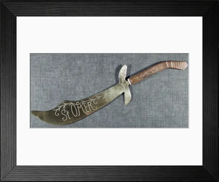 Framed Print : Letter opener Engraved St Omer Framed Print : Letter opener Engraved St Omer