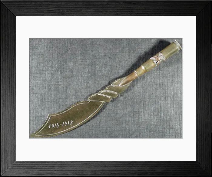 Framed Print : Letter opener Engraved 1914-1918 Framed Print : Letter opener Engraved 1914-1918
