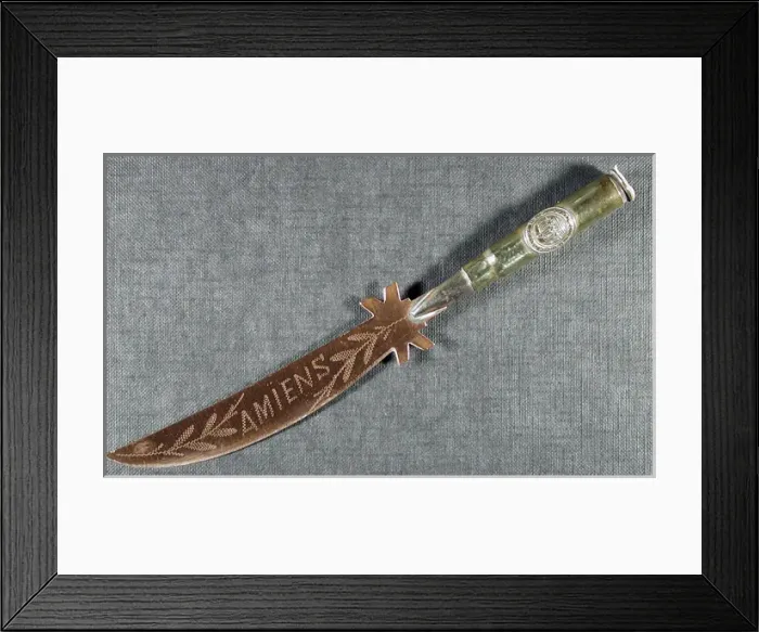 Framed Print : Letter opener Engraved Amiens Framed Print : Letter opener Engraved Amiens