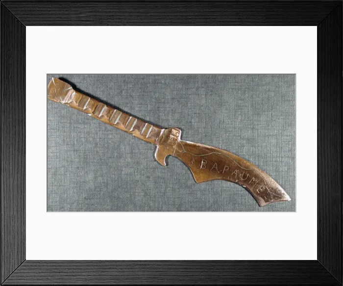 Framed Print : Letter opener Engraved Bapaume 1917 Framed Print : Letter opener Engraved Bapaume 1917