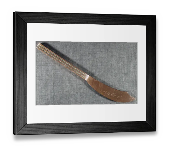 Framed Print : Letter opener Engraved Egypt Framed Print : Letter opener Engraved Egypt