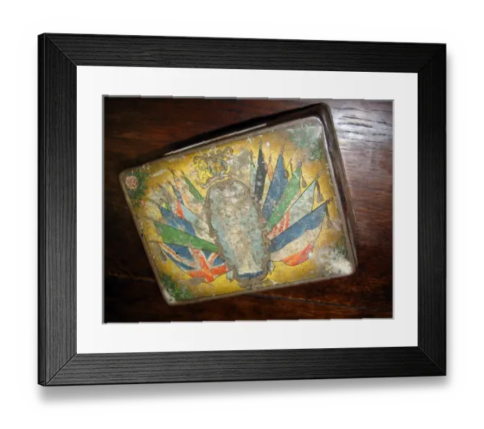 Framed Print : Ridgeway Peace Tea Canister depicting various WWI scenes Framed Print : Ridgeway Peace Tea Canister depicting various WWI scenes