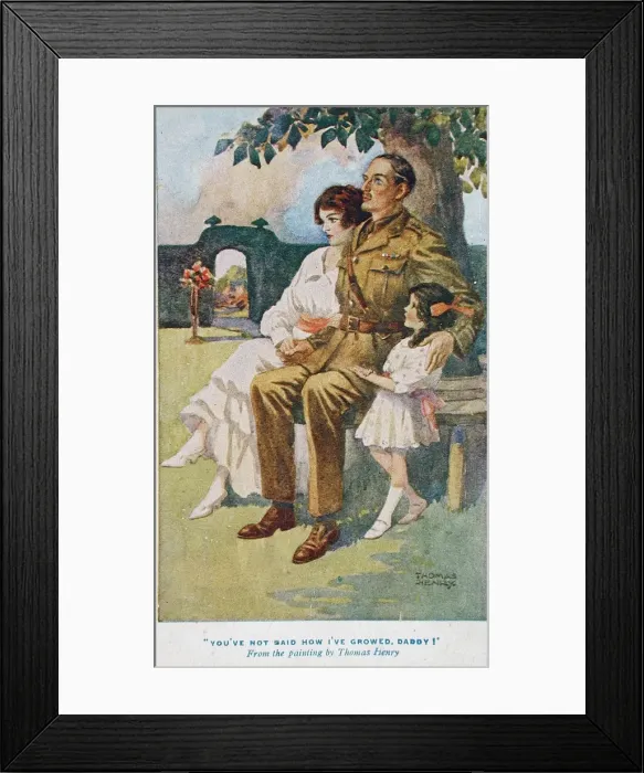 Framed Print : You ve not said how I ve growed, Daddy ! T H Fisher Framed Print : You ve not said how I ve growed, Daddy ! T H Fisher