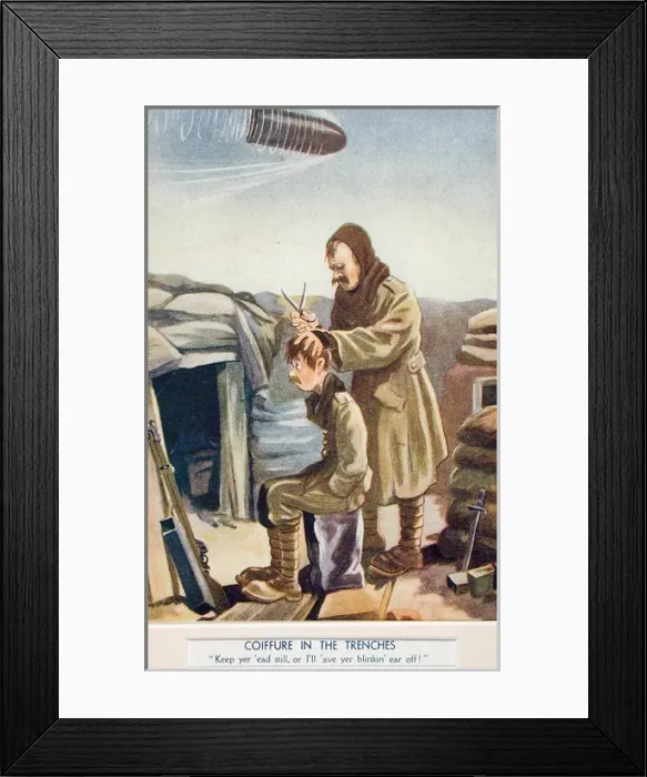 Framed Print : Coiffure in the trenches Framed Print : Coiffure in the trenches