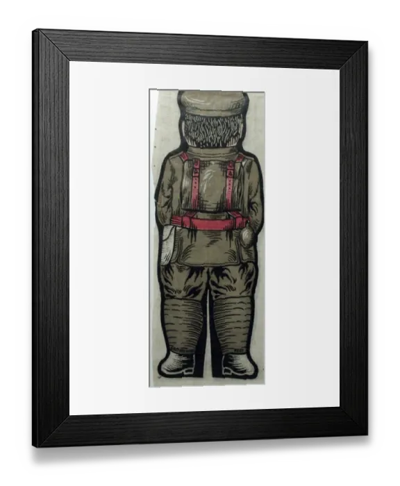 Framed Print : Rag doll soldier tenplate Framed Print : Rag doll soldier tenplate