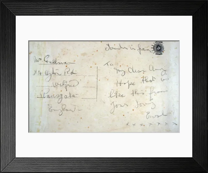 Framed Print : Embroidered silk on card - Flags of the Allies Framed Print : Embroidered silk on card - Flags of the Allies
