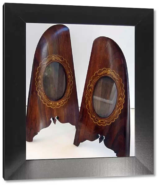 WWI mahogany photo frames made of propeller wood