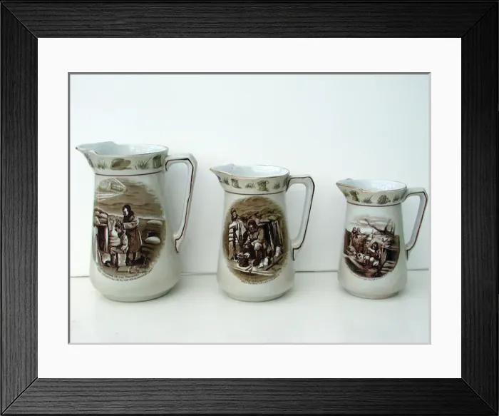 Framed Print : Cream pottery jug - Coiffure in the trenches Framed Print : Cream pottery jug - Coiffure in the trenches
