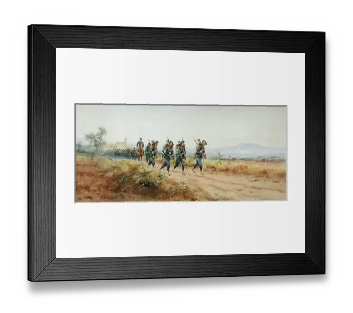 Framed Print : Les Diables Bleus - 21st Regiment of the Chasseurs Alpins Framed Print : Les Diables Bleus - 21st Regiment of the Chasseurs Alpins