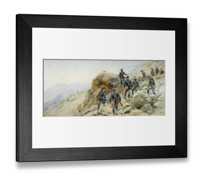 Framed Print : Les Diables Bleus - 21st Regiment of the Chasseurs Alpins Framed Print : Les Diables Bleus - 21st Regiment of the Chasseurs Alpins