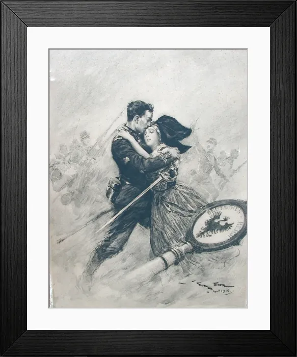 Framed Print : En Alsace. Georges Scott, (1873-1943). Scott Started His Career In The Framed Print : En Alsace. Georges Scott, (1873-1943). Scott Started His Career In The