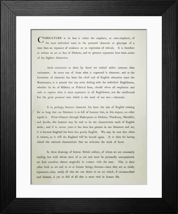 Framed Print : Senior Ranked British Army personages of WWI Framed Print : Senior Ranked British Army personages of WWI