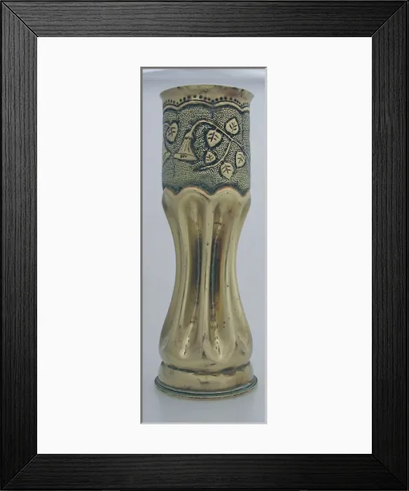 Framed Print : 19 pounder shell case - inscribed Albert Framed Print : 19 pounder shell case - inscribed Albert