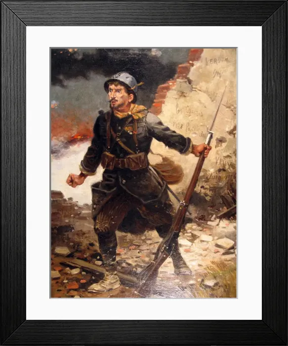Framed Print : Vous ne passerez pas - Verdun, 1916 Framed Print : Vous ne passerez pas - Verdun, 1916