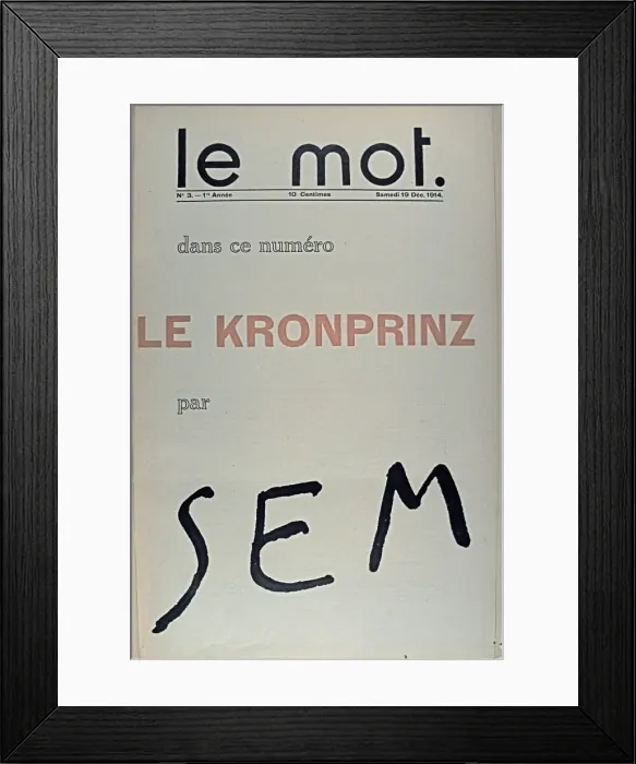 Framed Print : Paris: Le Mot 1914-1915 Bound folio Framed Print : Paris: Le Mot 1914-1915 Bound folio