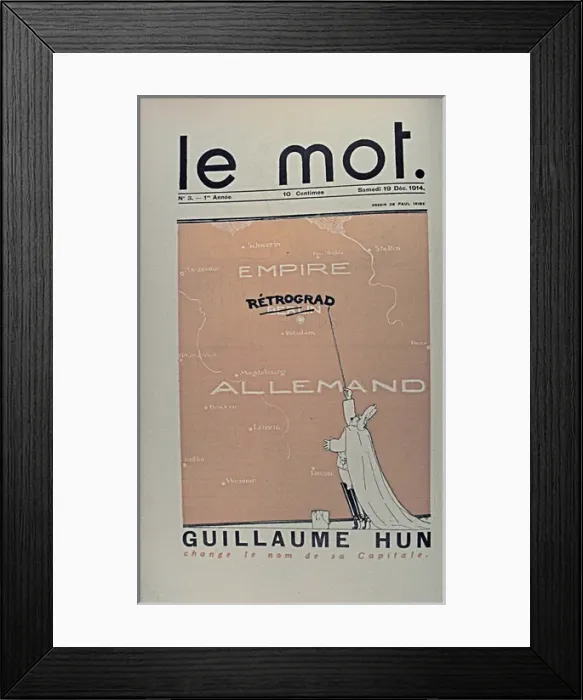 Framed Print : Paris: Le Mot 1914-1915 Bound folio Framed Print : Paris: Le Mot 1914-1915 Bound folio