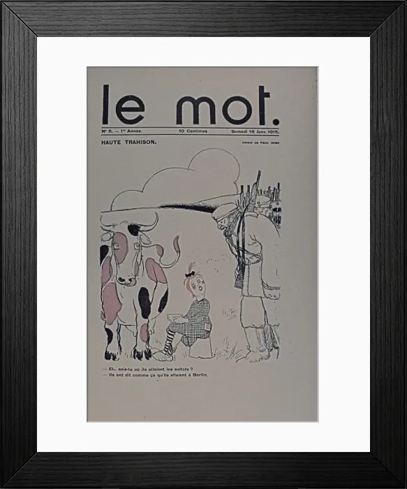 Framed Print : Paris: Le Mot 1914-1915 Bound folio Framed Print : Paris: Le Mot 1914-1915 Bound folio