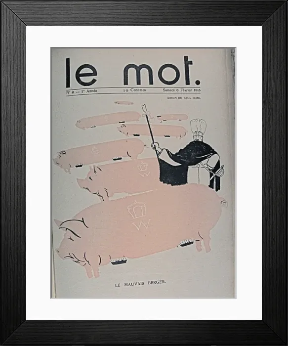 Framed Print : Paris: Le Mot 1914-1915 Bound folio Framed Print : Paris: Le Mot 1914-1915 Bound folio