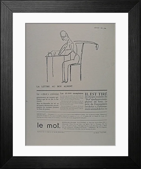 Framed Print : Paris: Le Mot 1914-1915 Bound folio Framed Print : Paris: Le Mot 1914-1915 Bound folio