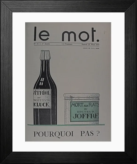 Framed Print : Paris: Le Mot 1914-1915 Bound folio Framed Print : Paris: Le Mot 1914-1915 Bound folio