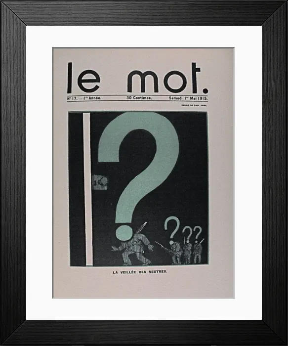Framed Print : Paris: Le Mot 1914-1915 Bound folio Framed Print : Paris: Le Mot 1914-1915 Bound folio