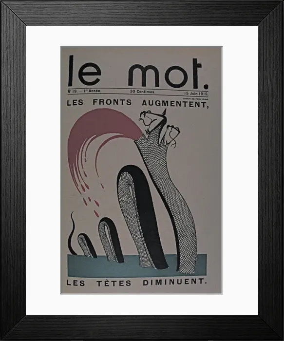 Framed Print : Paris: Le Mot 1914-1915 Bound folio Framed Print : Paris: Le Mot 1914-1915 Bound folio