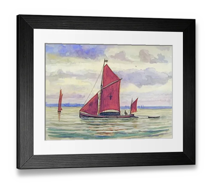 Framed Print : Sailing boats on the Thames Framed Print : Sailing boats on the Thames
