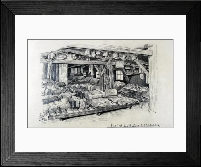 Framed Print : Part of Loft - Barrack 2, Ruhleben Framed Print : Part of Loft - Barrack 2, Ruhleben