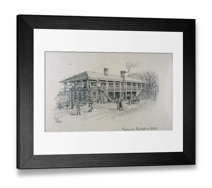 Framed Print : Teehaus, Ruhleben Framed Print : Teehaus, Ruhleben