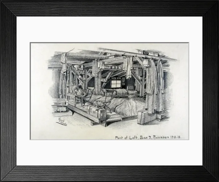 Framed Print : Part of Loft, Barrack 7, Ruhleben Framed Print : Part of Loft, Barrack 7, Ruhleben