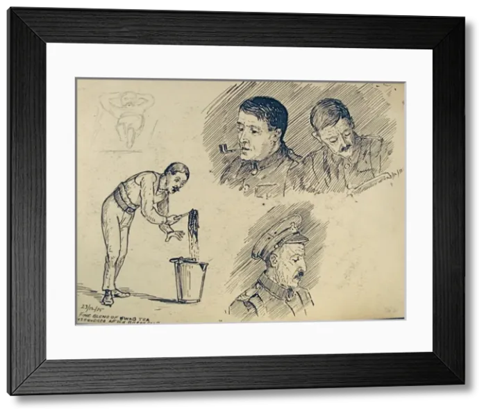 Framed Print : Fine blend of swab tea discovered after breakfast - WWI Framed Print : Fine blend of swab tea discovered after breakfast - WWI