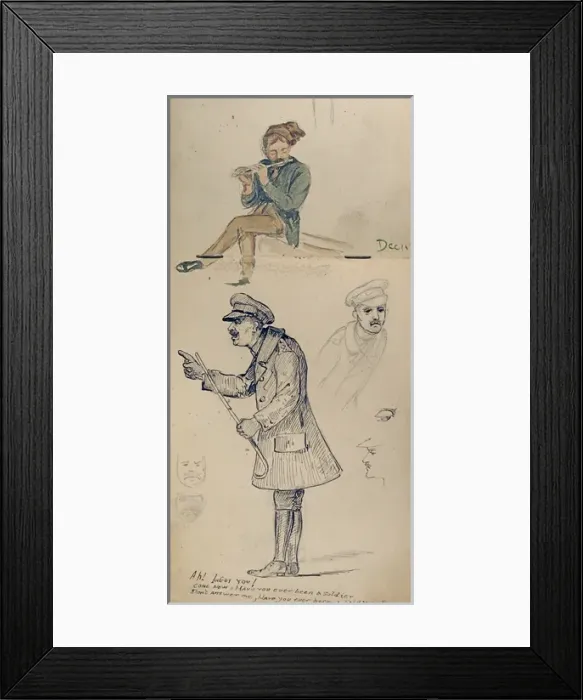 Framed Print : 6 studies - WWI soldiers Framed Print : 6 studies - WWI soldiers